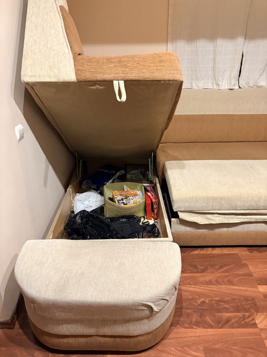 Coltar extensibil maro/bej