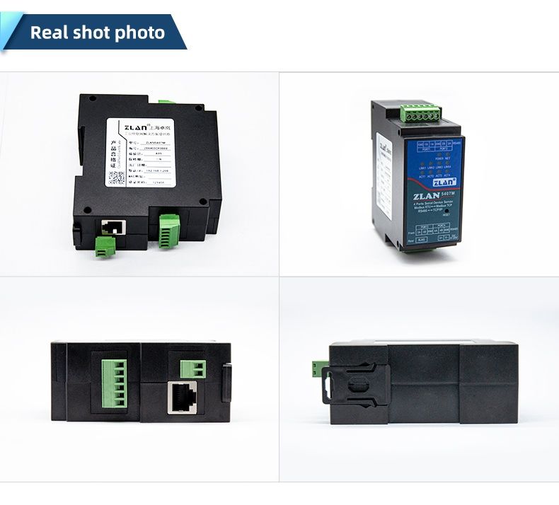 ZLAN5407M Industrial serial server 4 ports RS485 to RJ45