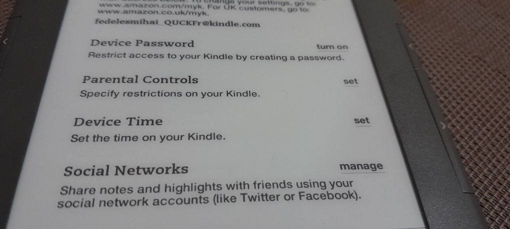 Amazon Kindle - Ebook reader