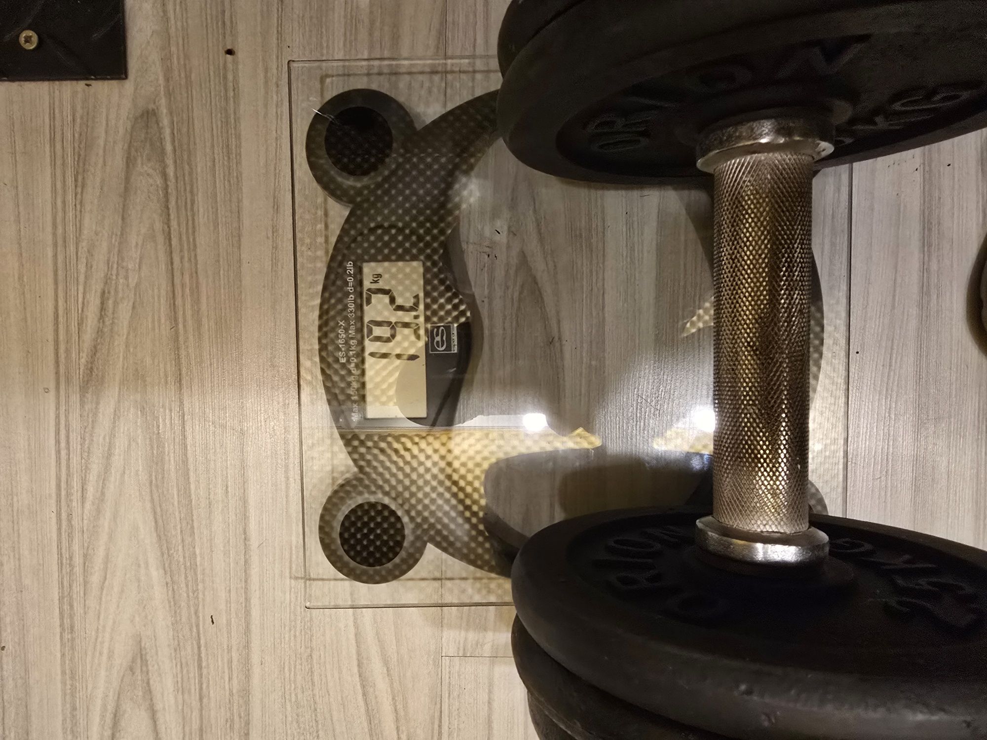 Дъмбели 1х25кг, 2x19кг, 2х12.5кг 2х9кг