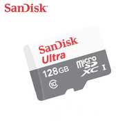 Sandisk 128 Гб, 10 класс, оригинал карта флешка, гарантия
