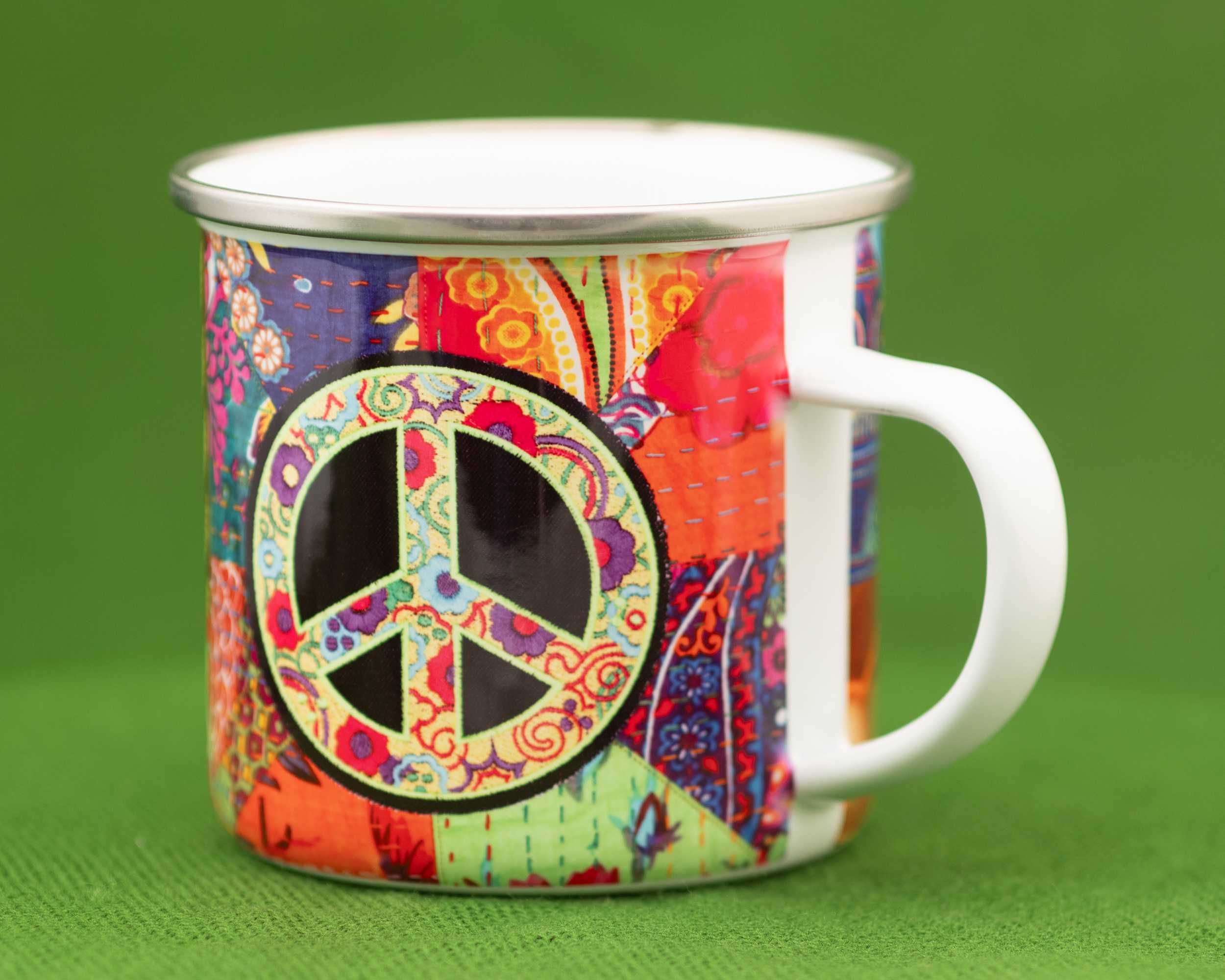 Емайлирано канче "Peace"