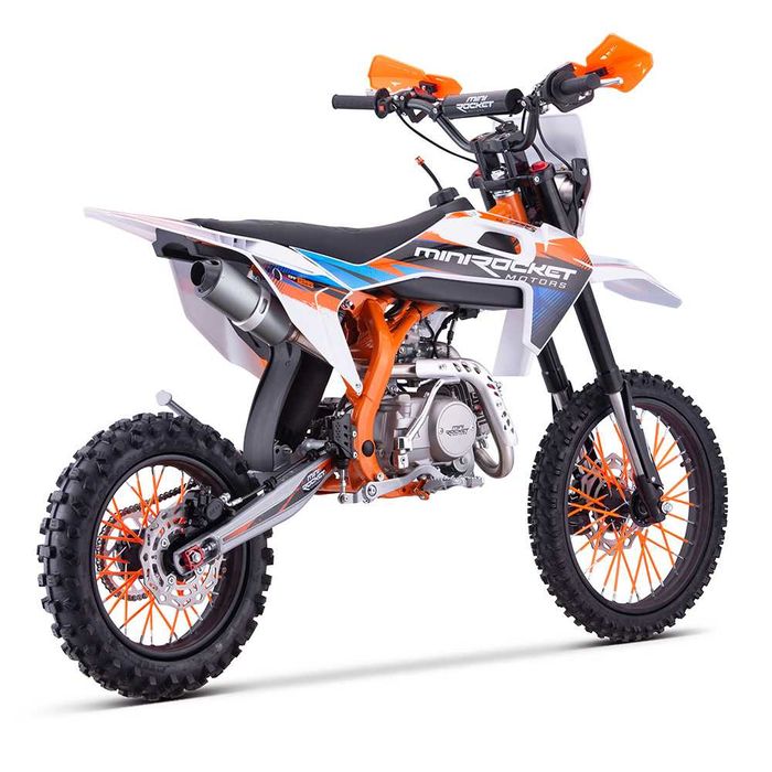Motocicleta cross 125cc Mini Rocket DT 17/14" automat portocaliu