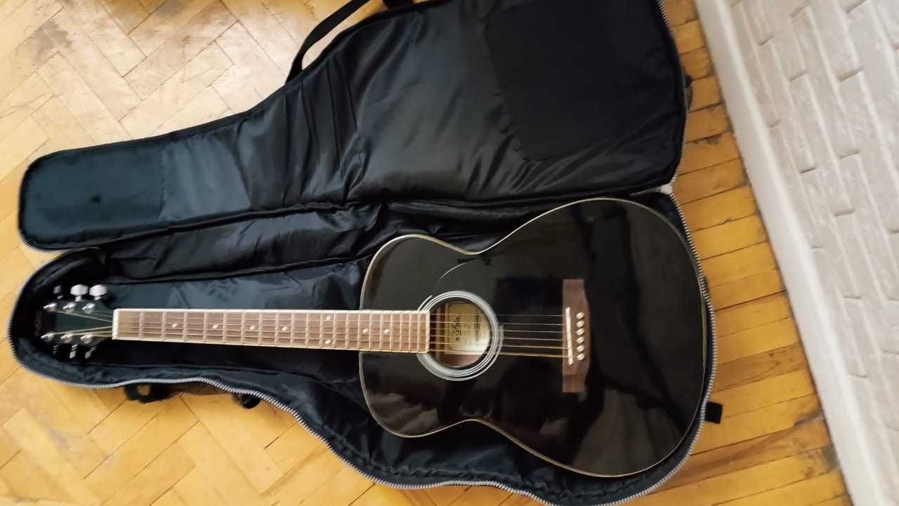 Акустическая гитара Aria AFN 15 BK + Чехол в подарок