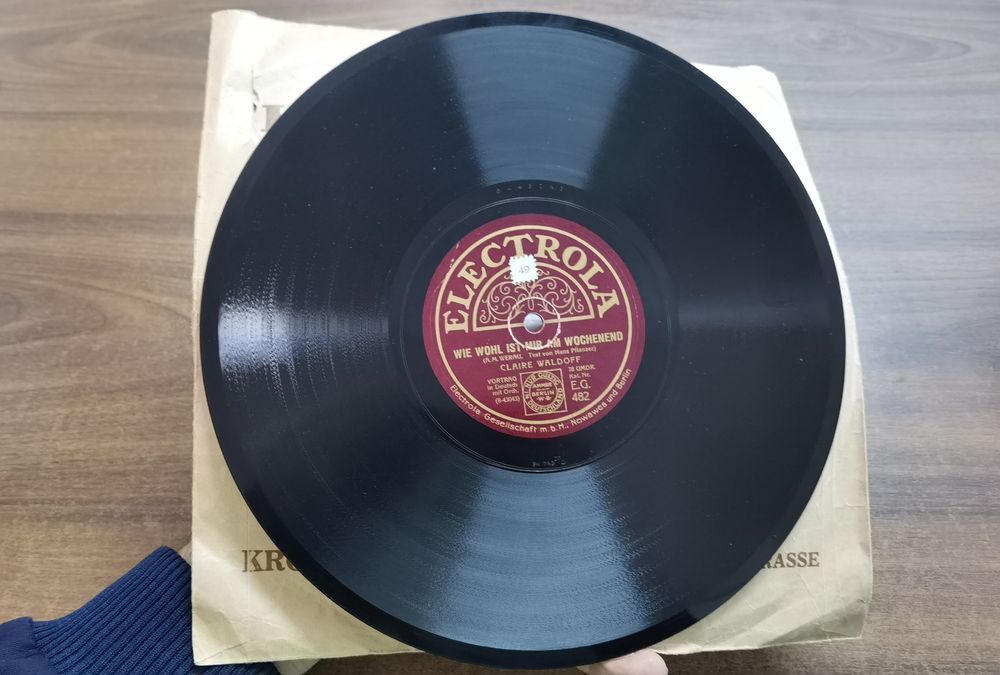 Disc Gramophon Muzica Cabaret Claire Waldoff