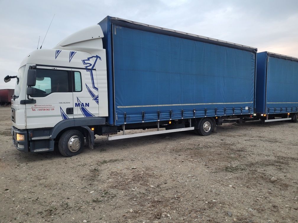 Remorca tandem volum  1 axa ,4500 kg