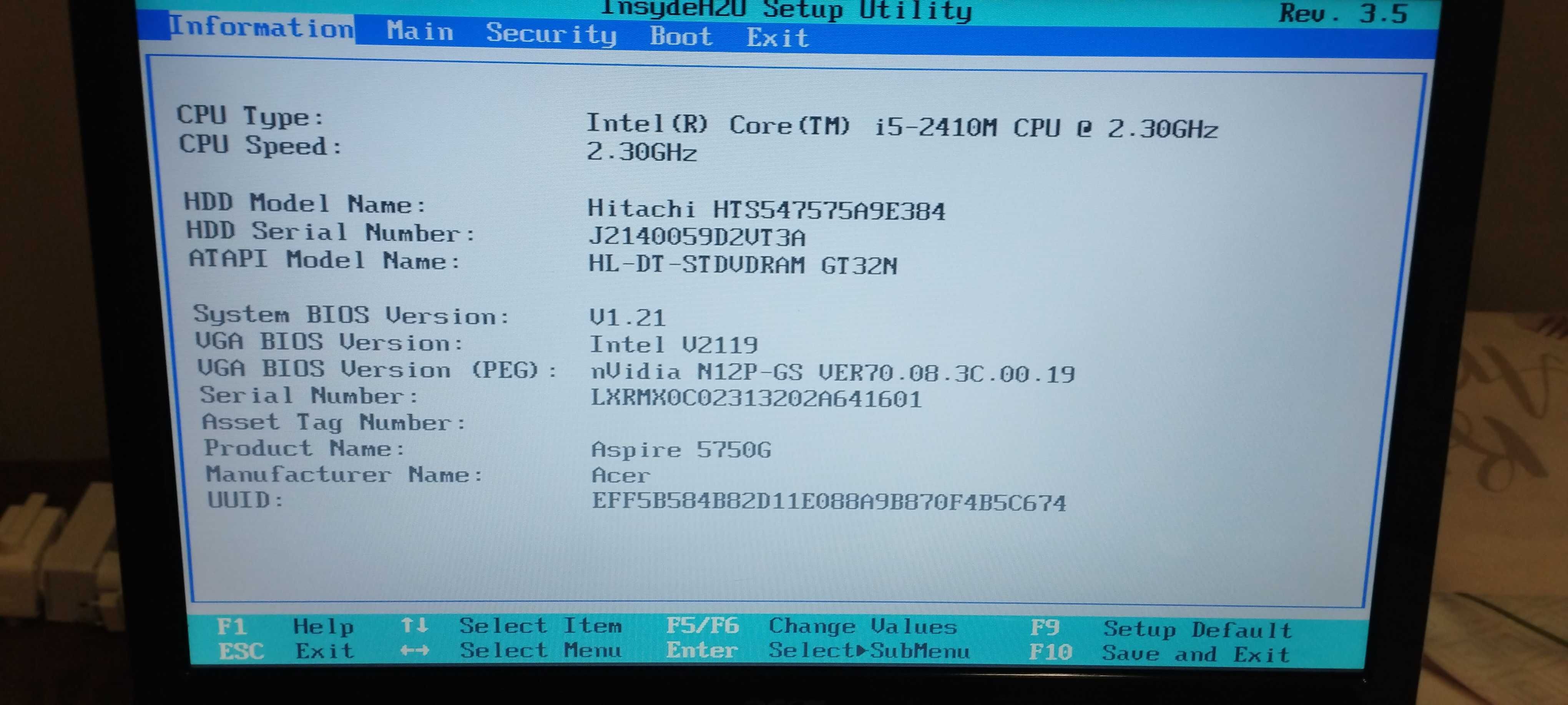 Лаптоп Acer Aspire 5750 G