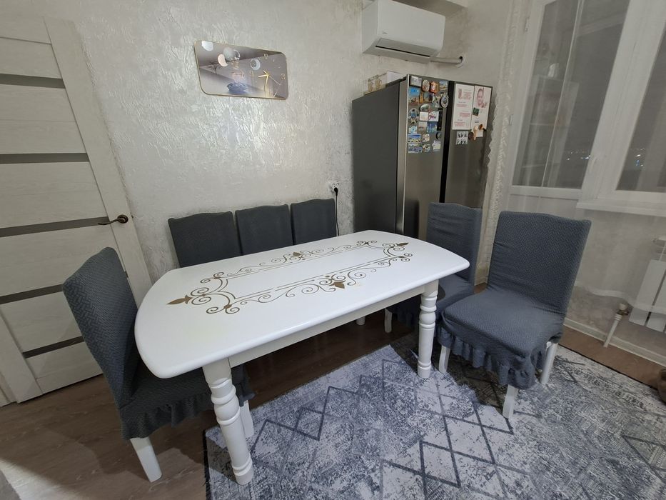 Стол + 6 стульясымен 60000т сатам