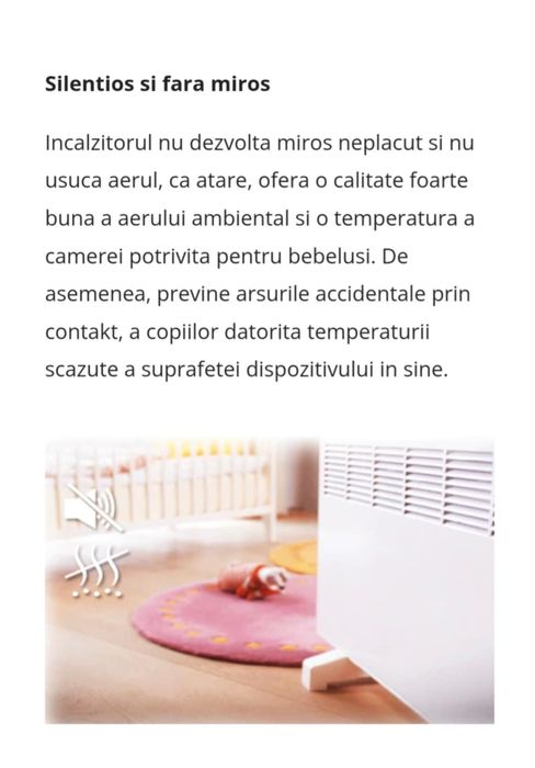 convector / calorifer electric cu termostat