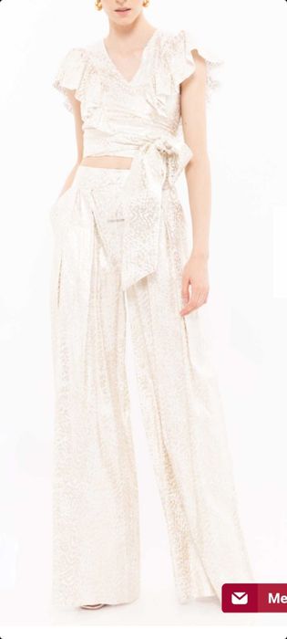 Costum Nissa "pantalon evazat cu top"