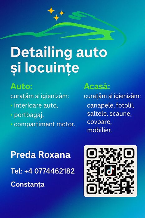 Detailing auto&curățare tapițerii