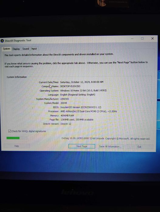 Laptop Lenovo G455
