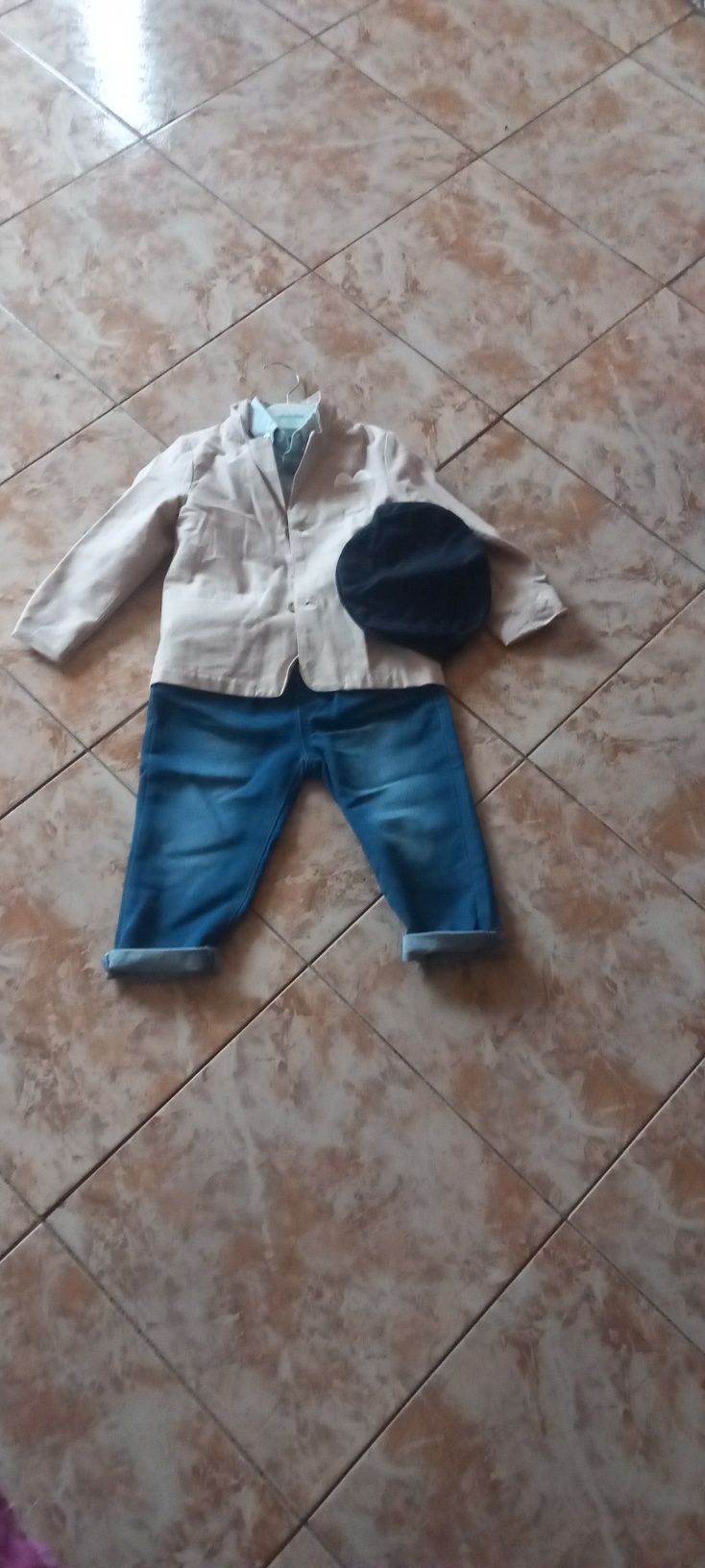 Costum ocazie botez  92 cm 18-24 luni