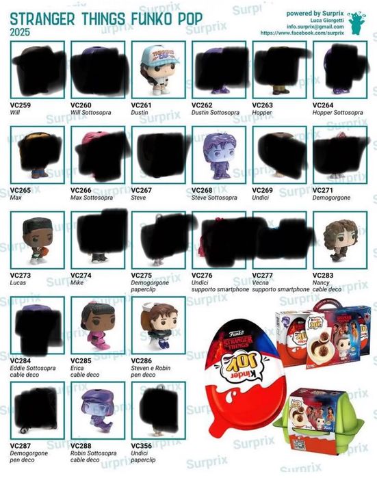 Kinder Funko Stranger Things ОБМЕН