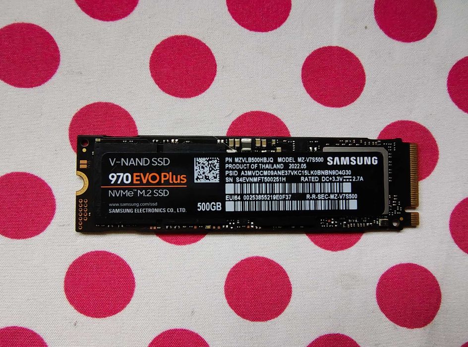 SSD Samsung 970 EVO Plus 500GB PCI Express 3.0 NVMe, M.2.