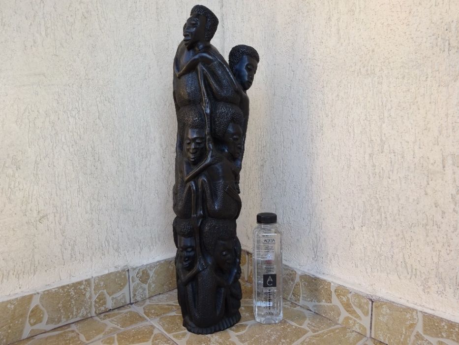 Statueta Africana Tribala Makonde - Sculptura Veche in Lemn de Abanos