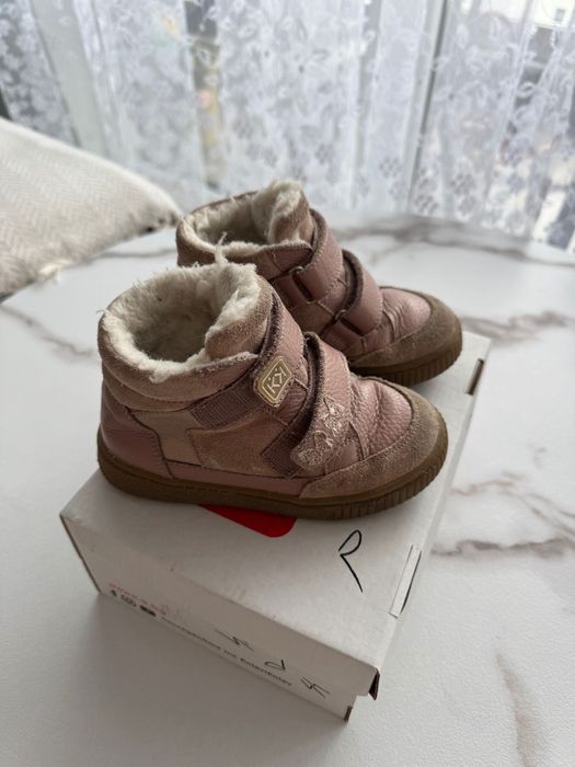 Детски зимни боти за момиче от естественна кожа 26