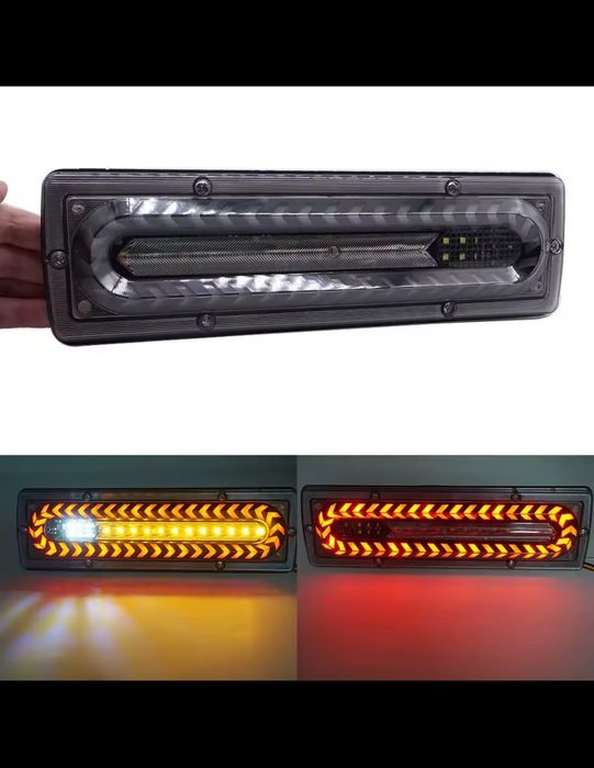 Set 2 Stopuri Spate LED 12V - 24V pentru Camioane Remorci Autoturisme