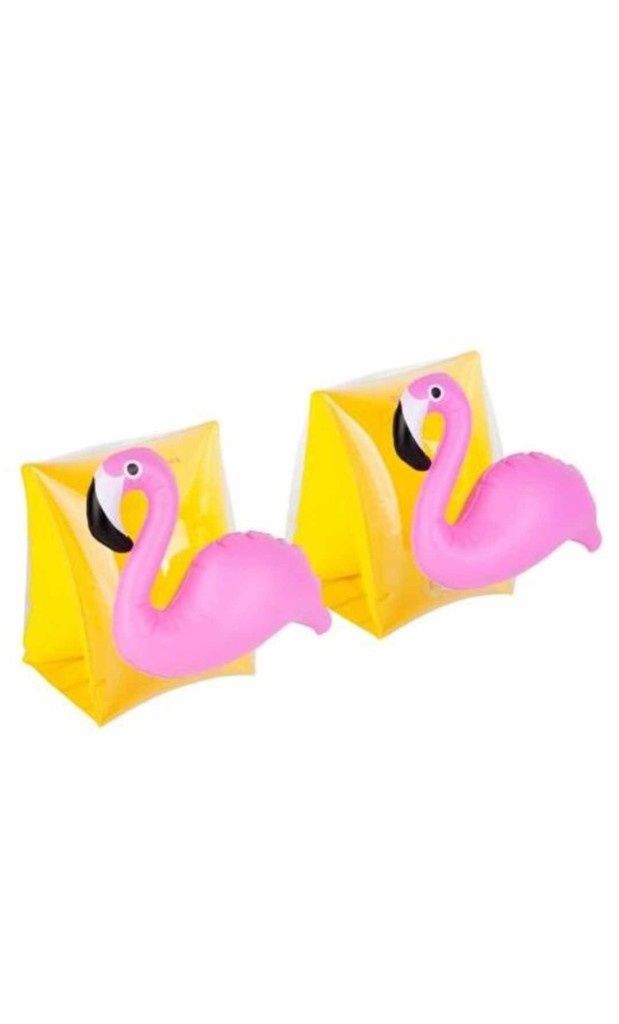 Плувай с усмивка - Детски надуваеми ленти с фламинго,за забавление и б
