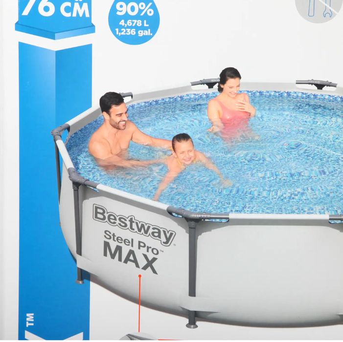 Бассейн каркасный Bestway с насосом