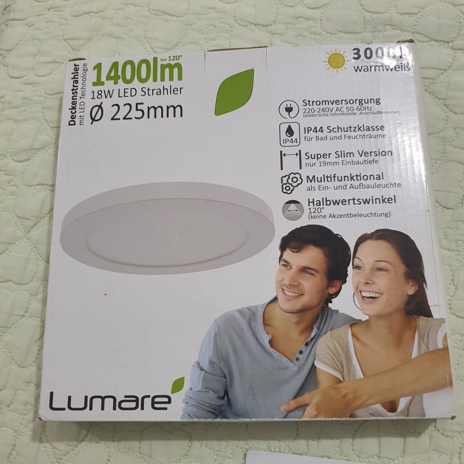 Lumare lampa LED  12 W, plată rotunda