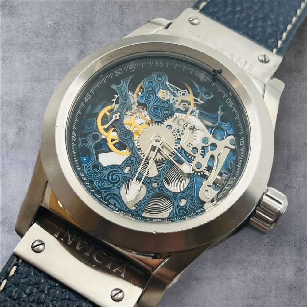 Invicta Corduba Mechanical Skeleton Blue Men's Watch