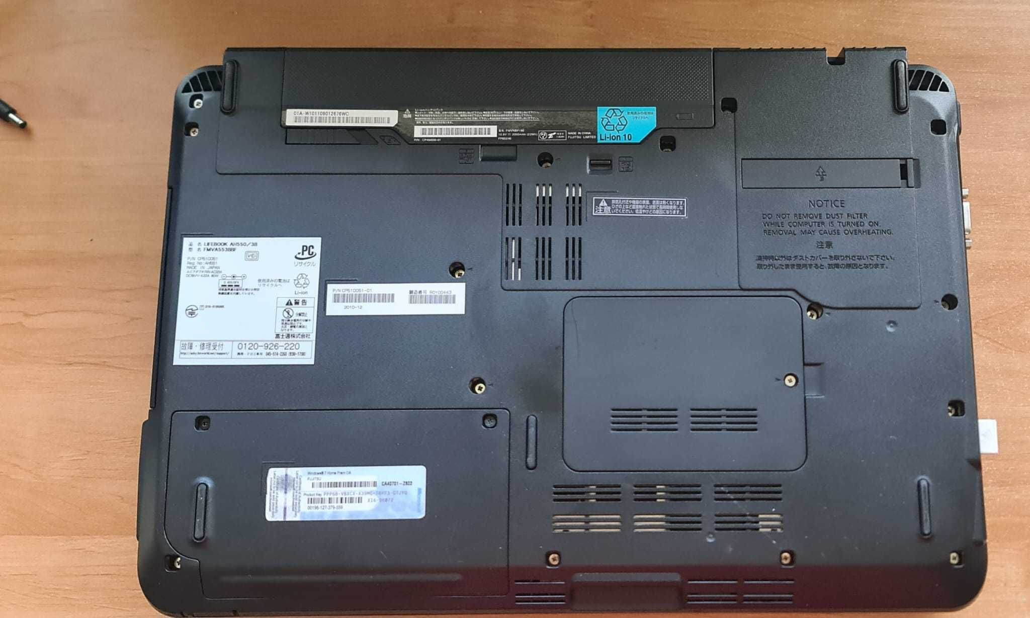Laptop Fujitsu LifeBook AH550/3b