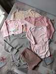 Lot 5 Body-uri fetiță marimea 80 Reserved + colanți