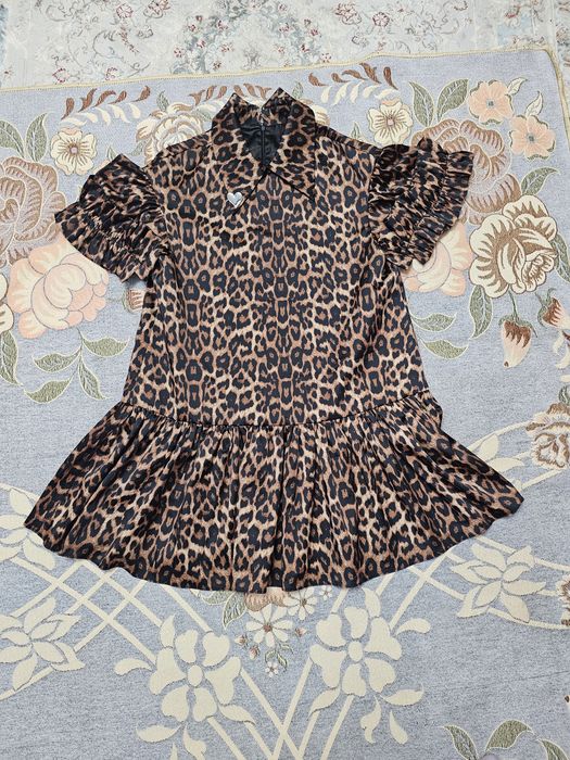 Платье леопардовое