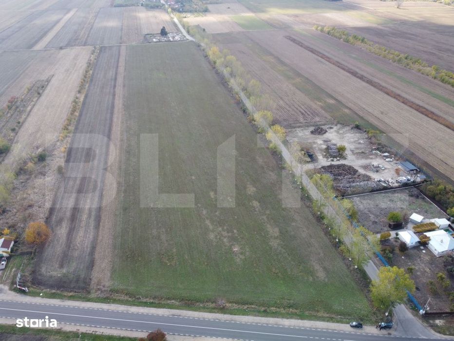 Teren exceptional 47.150 mp cu deschidere dubla – ideal pentru inves