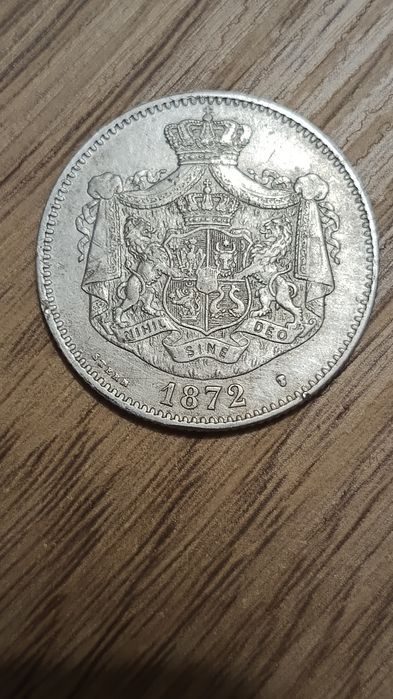 Monedă 2 lei 1872