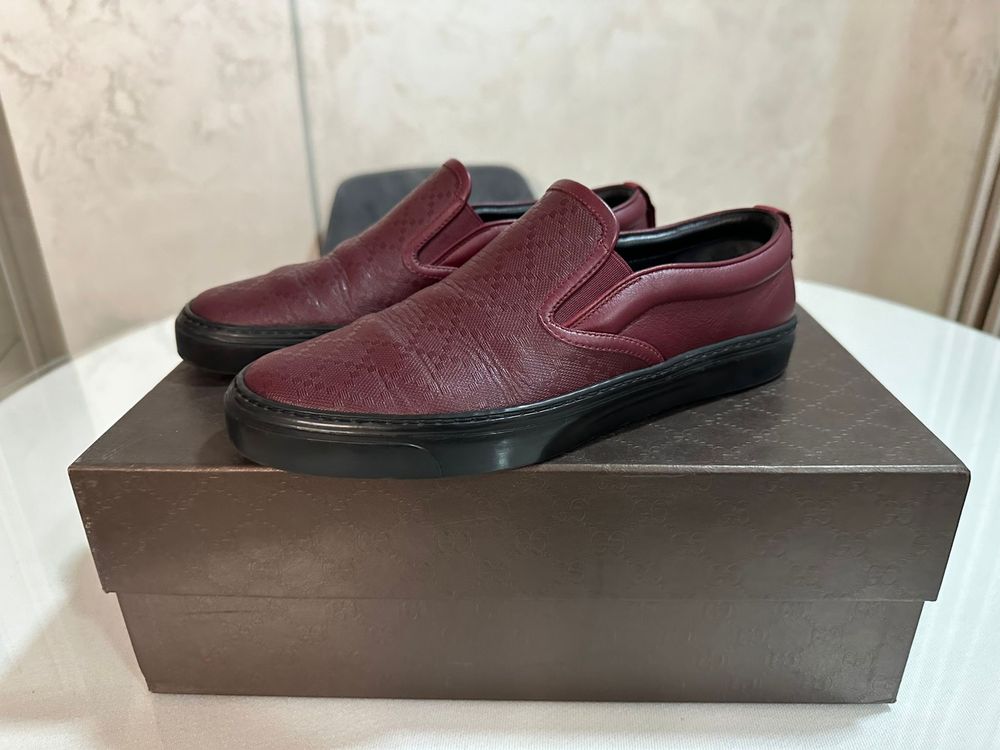 Gucci  Guccissima Leather Slip On si