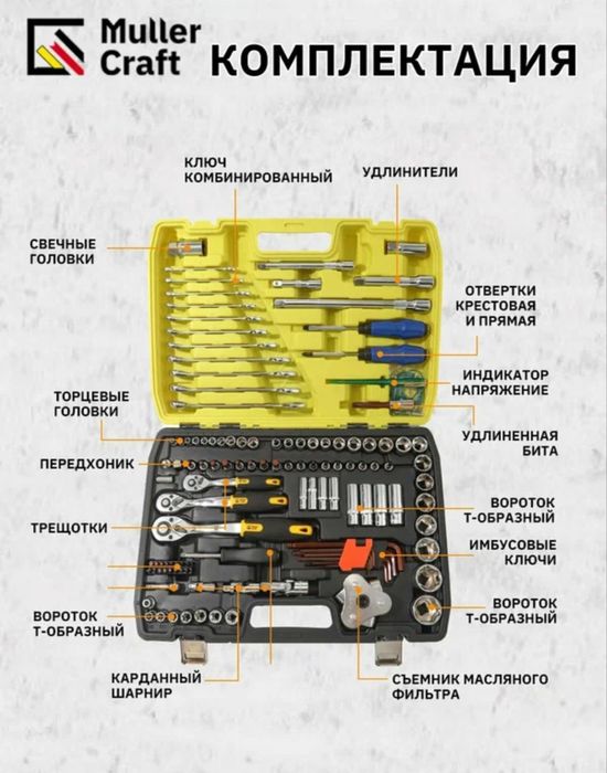 Набор инструментов 121 предметов