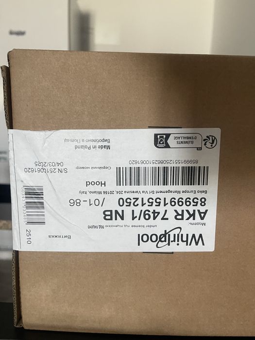 Hota Whirpool AKR 749/1 NB