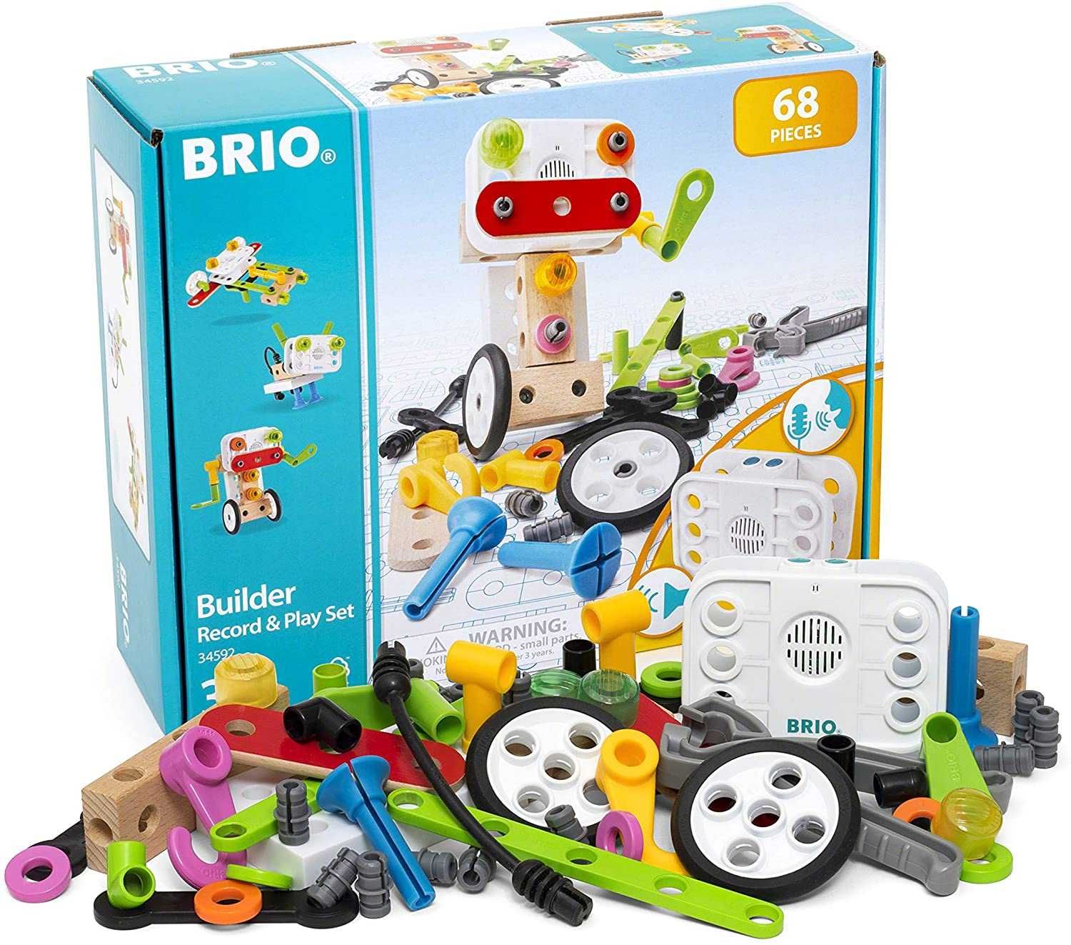 Set de construit din lemn - Record & Play, Brio 34592