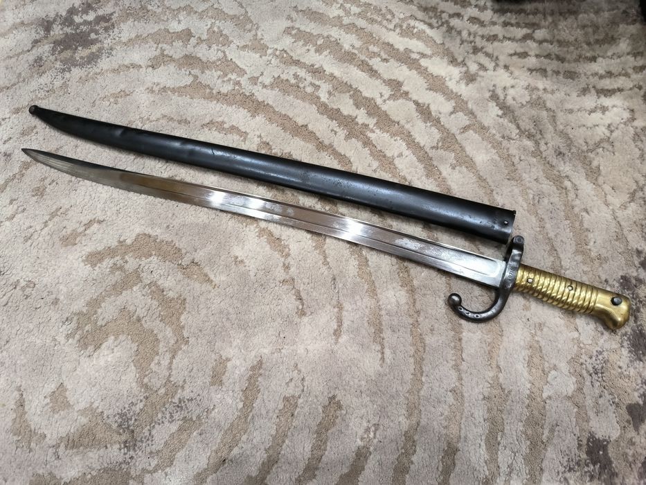 Френски щик нож байонет тесак Шаспо Chassepot M1866 1871г.