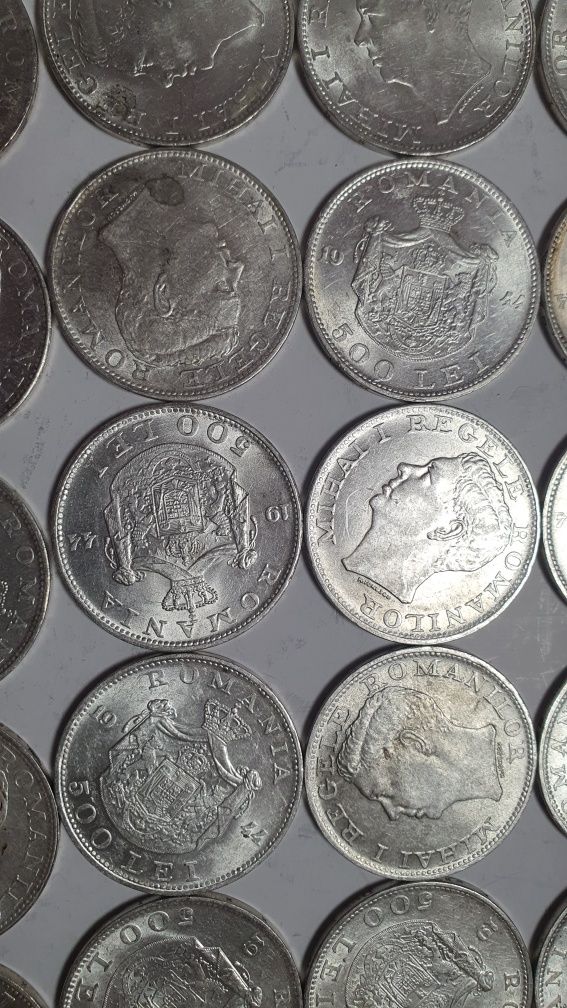 Vand lot 60 monede argint istorice