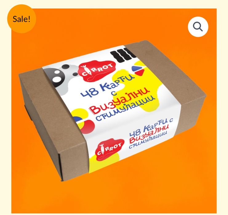 Образователни карти Carrot Визуални стимулации
