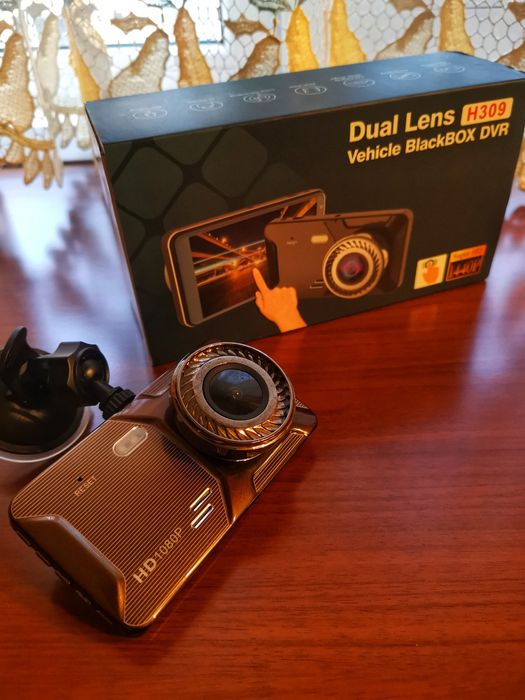 Camera dubla auto DVR, Full HD, inregistrare automata