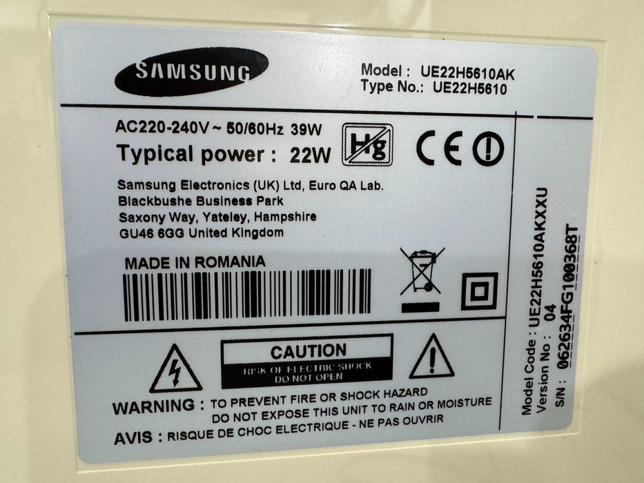Телевизор - Samsung smart / 22 inch / А19