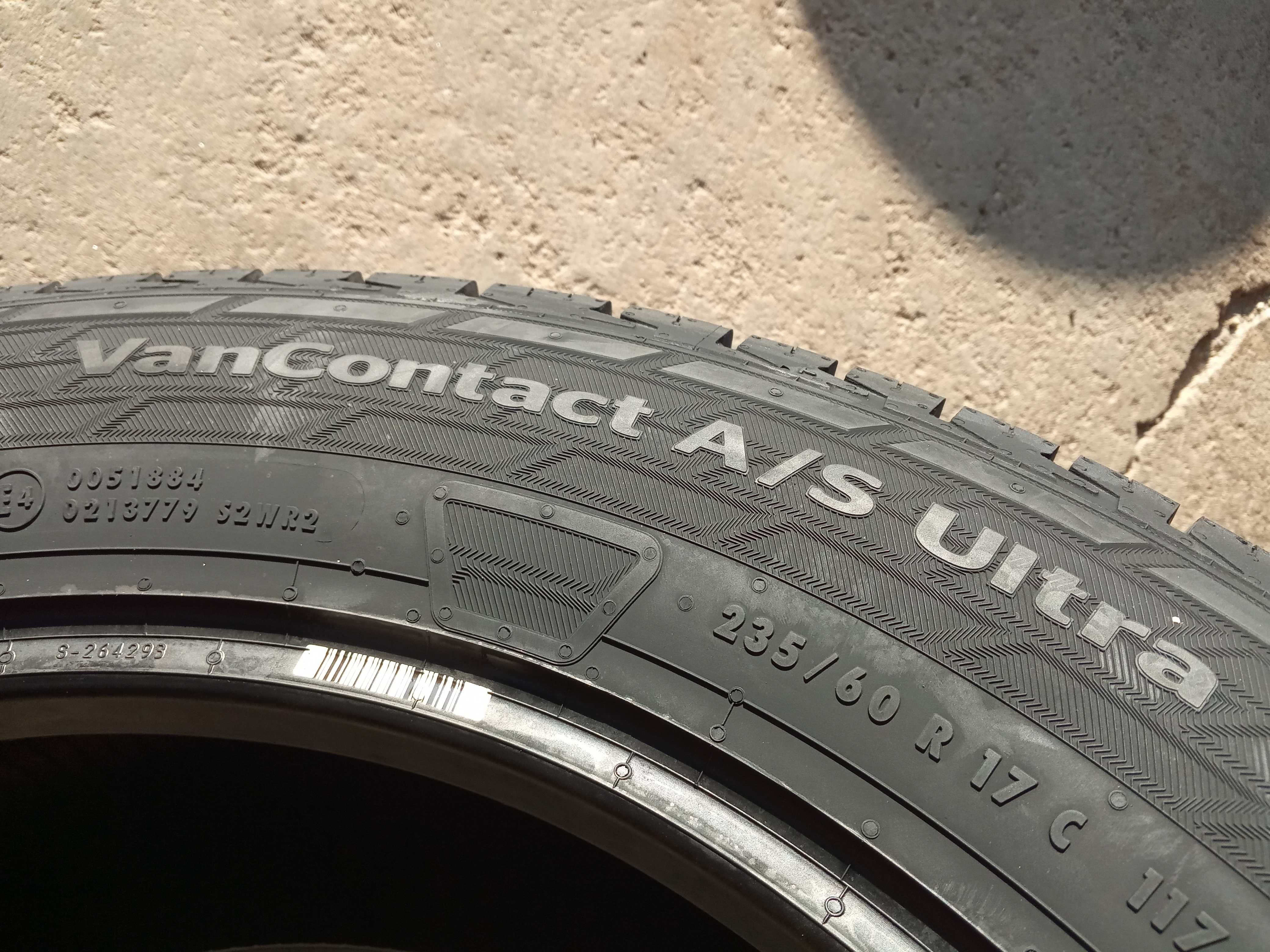 4 Нови бусови гуми 235/60R17C Continental VanA/SUltra 117/115R DOT4224