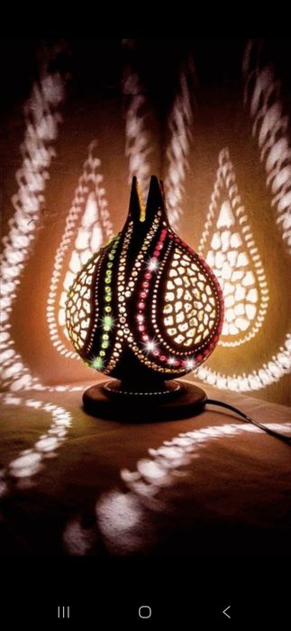 Светильник из тыквы