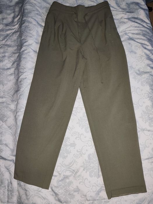 Син / сив / кафяв / зелен дълъг официален панталон