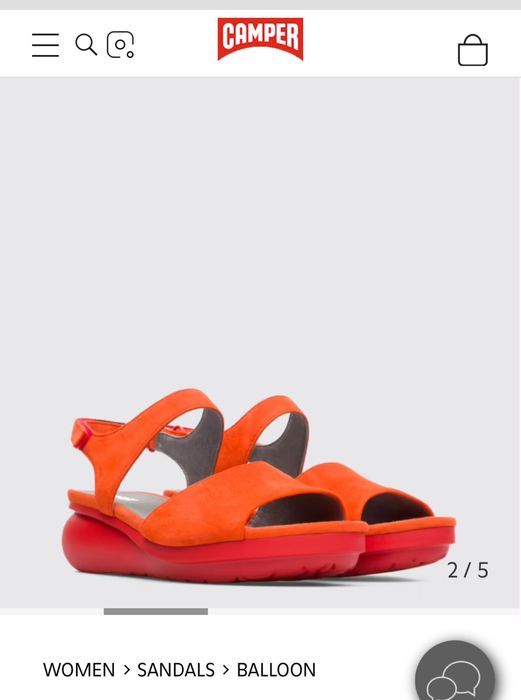 Sandale Camper 40, piele intoarsa, transport gratuit