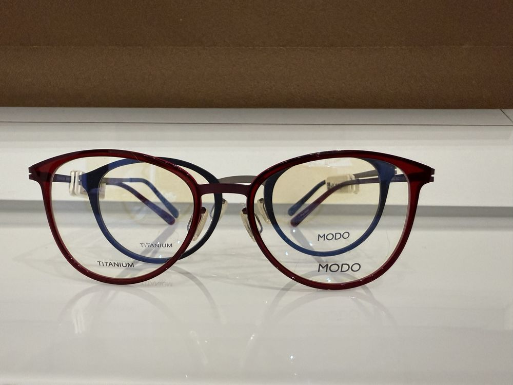 Rame ochelari Modo, titan, rosu -femei,gri-barbati, cat eye/ pisicuta