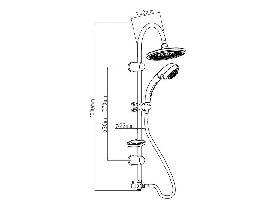 Дизайнерски душ-комплект
