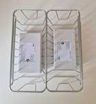 IKEA-Set 2 bucăți| Coș zincat cu ventuze Krokfjorden | 24x11cm | NOU |
