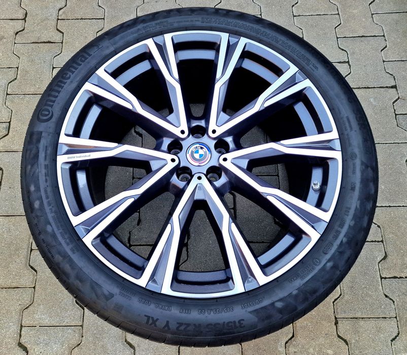 Jante BMW pe 22 INDIVIDUAL X7 G07 XM X6 G06 X5 G05 anvelope roti jenti
