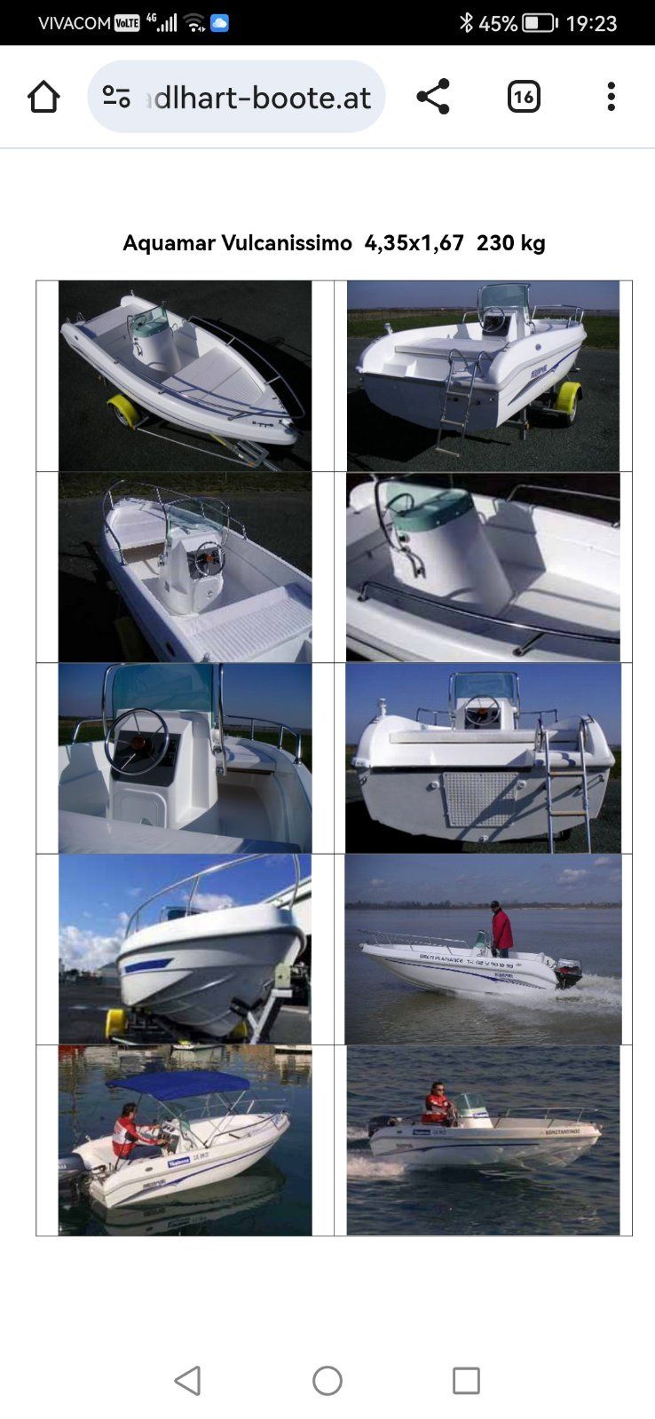Лодка Aquamar с мотор Honda 30PS