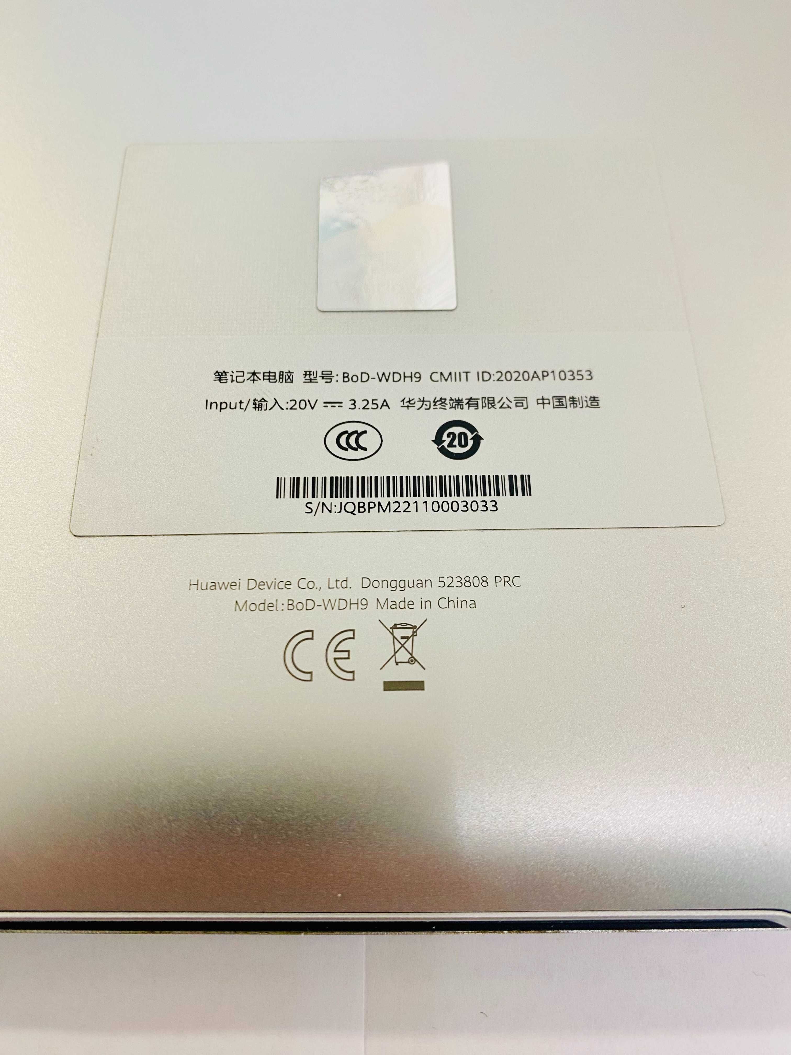 Huawei MateBook D15, Intel® Core™ i5, 15.6" RAM 8GB, SSD 512GB, Silver